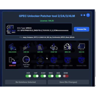 Chrysler Continental GPEC Unlock Patch Software for GPEC2/2A/3/4LM ECU's - OBD Unlock Patch(2A) and Other Functions