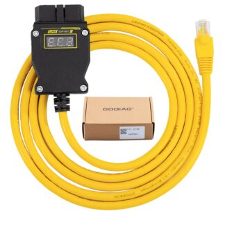 EU SHIP NO TAX 2026 GODIAG GT109 DOIP ENET Programming Cable for Benz VW JLR Volvo DoIP with Voltage Display