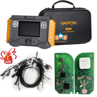 EU UK US SHIP Vapon VP100 BMW Key Programmer Supports BMW G Series BDC2 Add Key/Module Cloning Lifetime Free Update With Free 2pcs G Keys + BDC2 Test Platform Cable