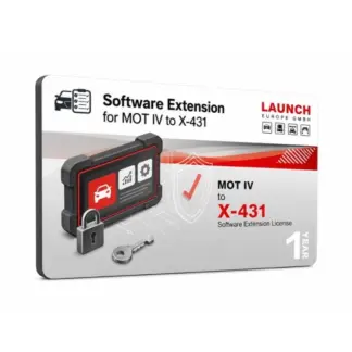 Launch MOT IV programinės įrangos funkcijų išplėtimo į X-431 licencija