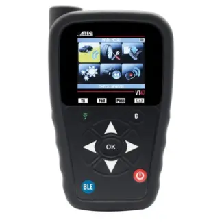 Padangų slėgio jutiklių TPMS diagnostikos įranga su BLE ir OBDII moduliu ATE-D104 VT47