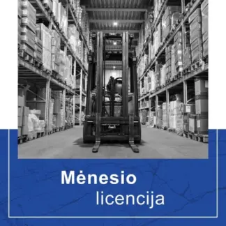 Sandėliavimo technikos duomenų bazė Jaltest MHE – mėnesiui