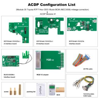 Yanhua Mini ACDP Module 35 with License A002 + Module 41 with License A003 for Toyota R7F7014xx and S6J3001 Cluster Mileage Correction
